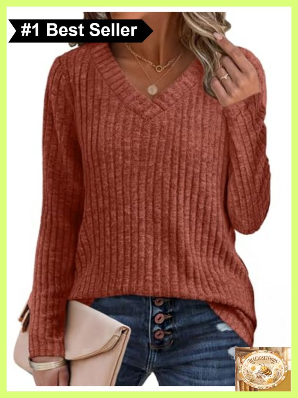 Sampeel Womens V Neck Long Sleeve Tunic Top Lightweight Loose Fit